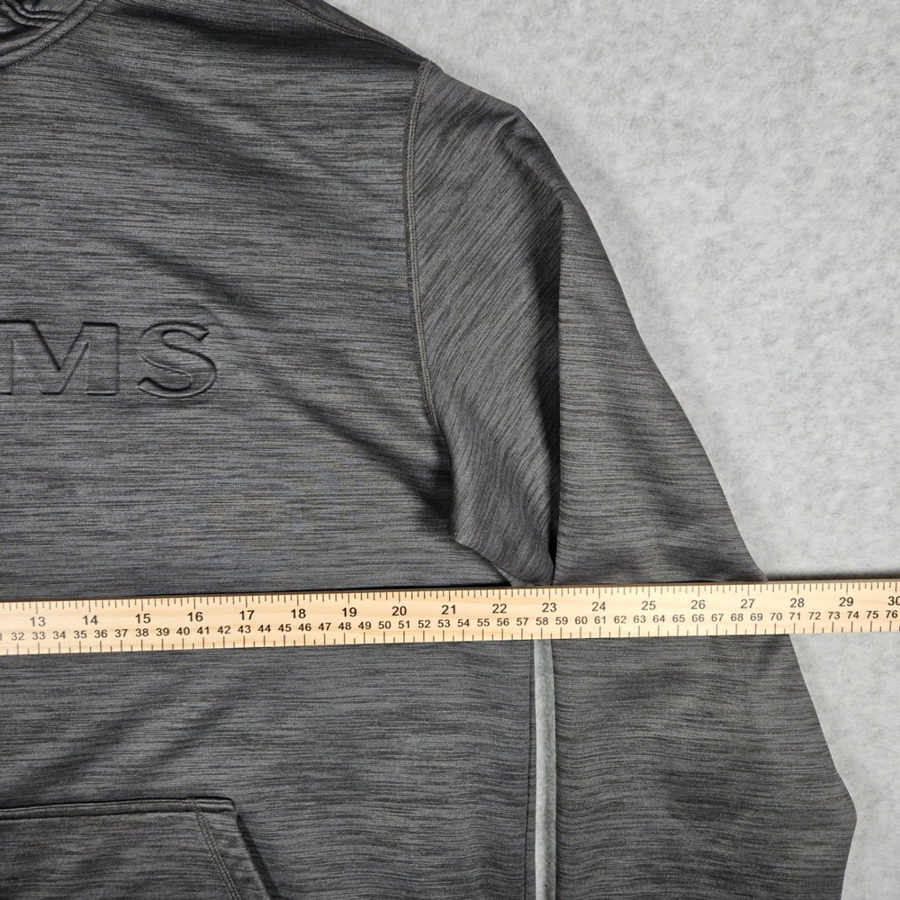 Simms (Men's Large) Gray Hoodie Pullover Sweatshirt Performance Fishing Outdoor - Picture 6 of 7